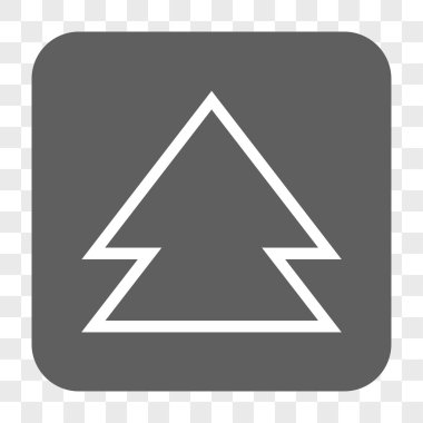 Yön yukarı yuvarlak kare düğme