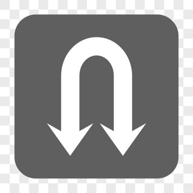 Geri ok kare düğme yuvarlak Çift