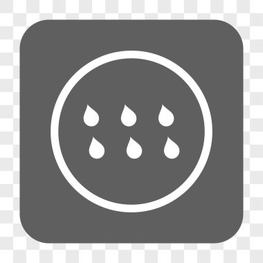 Damla kare düğme yuvarlak