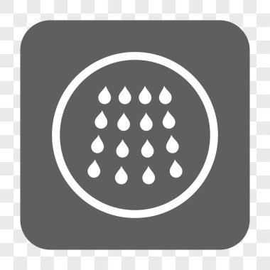 Damla kare düğme yuvarlak