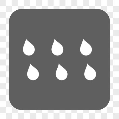 Damla kare düğme yuvarlak