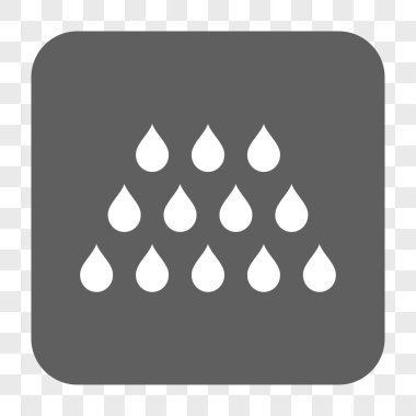 Damla kare düğme yuvarlak