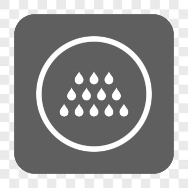 Damla kare düğme yuvarlak