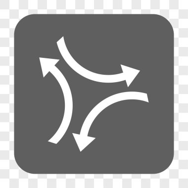 Exchange okları yuvarlak kare düğme