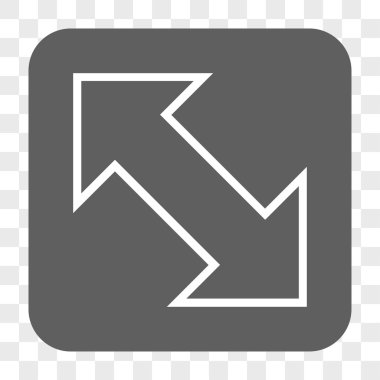 Exchange çapraz kare düğme yuvarlak