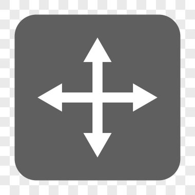 Genişletin okları yuvarlak kare düğme