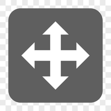 Genişletin okları yuvarlak kare düğme