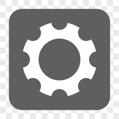 Dişli yuvarlak kare düğme