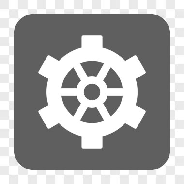 Dişli yuvarlak kare düğme