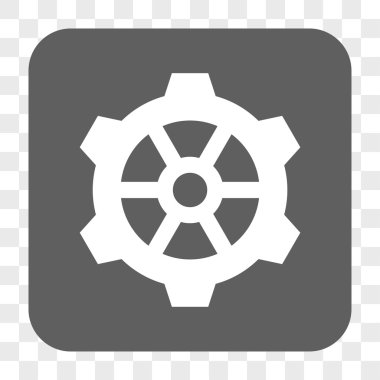 Dişli yuvarlak kare düğme