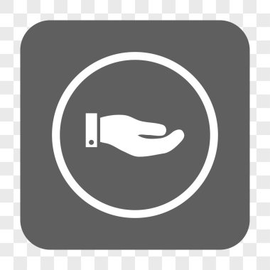 El yuvarlak kare düğme