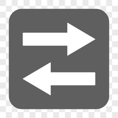 Yatay Çevir okları yuvarlak kare düğme