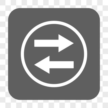 Yatay Çevir okları yuvarlak kare düğme