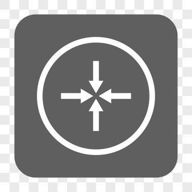 Kare düğme etkisi okları yuvarlak