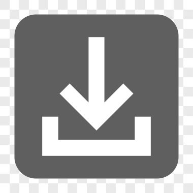 Gelen kutusu yuvarlak kare düğme