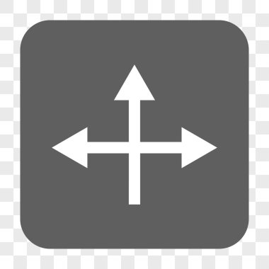 Kavşak yön yuvarlak kare düğme