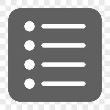 Öğeleri yuvarlak kare düğme