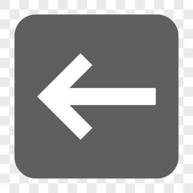 Sol ok yuvarlak kare düğme