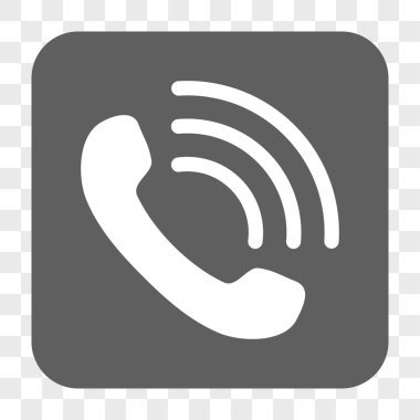 Telefon görüşmesi yuvarlak kare düğme