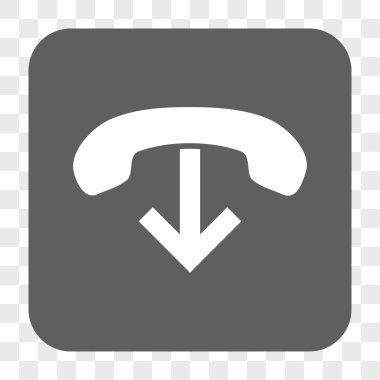 Yuvarlatılmış Kare düğme telefon asmak