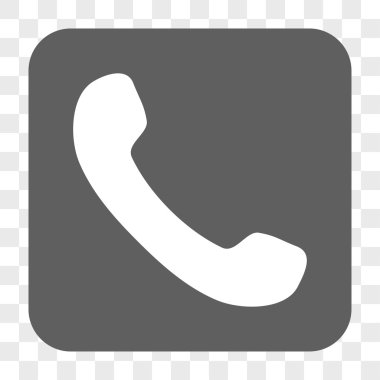 Telefon Alıcı Yuvarlak Kare Düğmesi