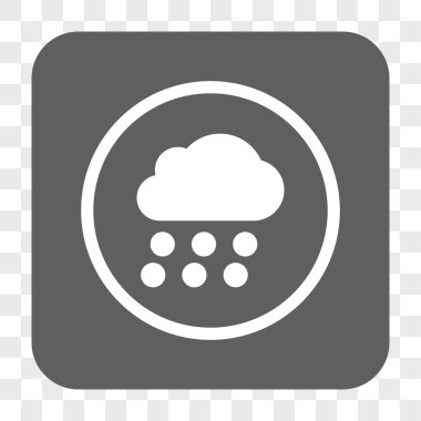 Yağmur bulutu yuvarlak kare düğme