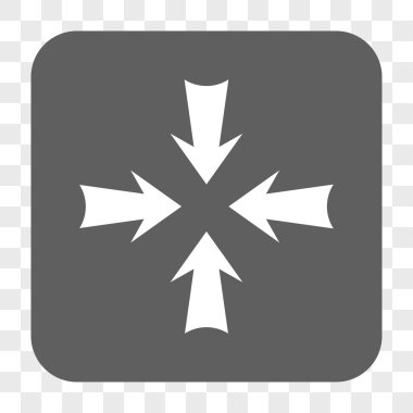 Oklar yuvarlak kare düğme azaltmak