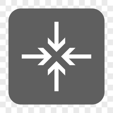 Oklar yuvarlak kare düğme azaltmak