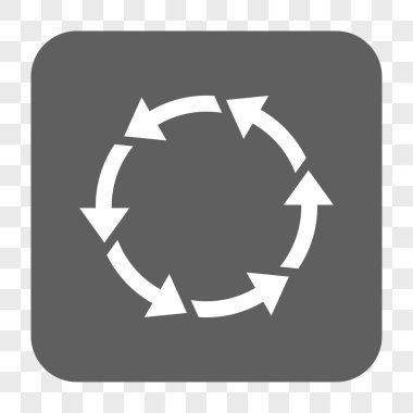 Döndürme Ccw yuvarlak kare düğme