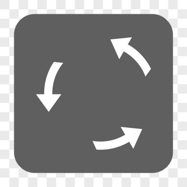 Döndürme Ccw yuvarlak kare düğme