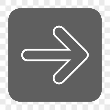 Yuvarlak ok sağ yuvarlak kare düğme