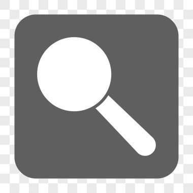 Arama aracı yuvarlak kare düğme