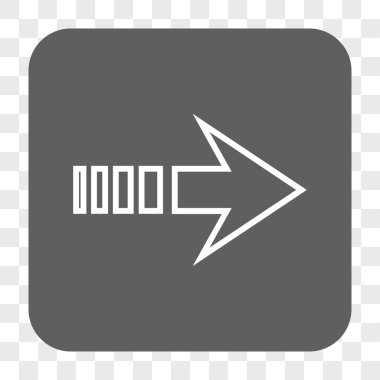 Sağ yuvarlak kare düğme göndermek