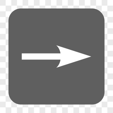 Keskin ok sağ yuvarlak kare düğme