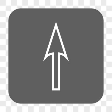 Yuvarlatılmış Kare düğmesini yukarı ok keskin