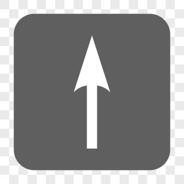 Yuvarlatılmış Kare düğmesini yukarı ok keskin