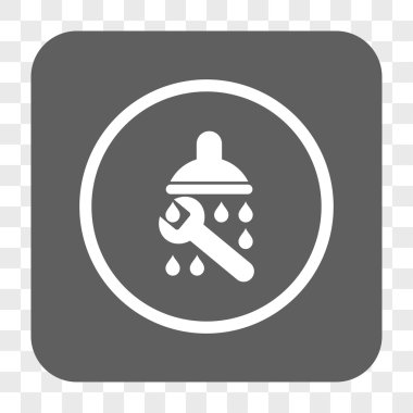 Duş sıhhi tesisat yuvarlak kare düğme