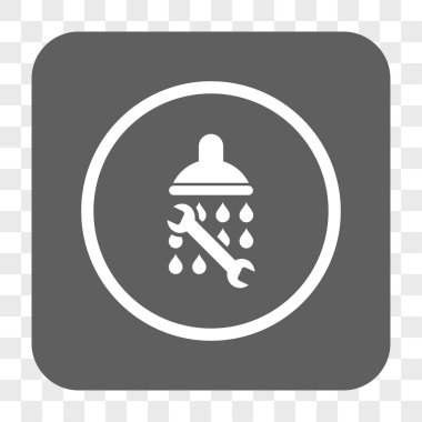 Duş sıhhi tesisat yuvarlak kare düğme