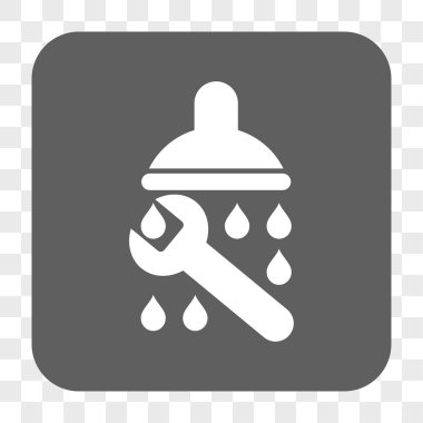 Duş sıhhi tesisat yuvarlak kare düğme