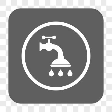 Duş musluk yuvarlak kare düğme