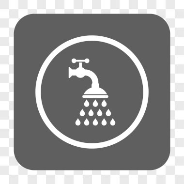 Duş musluk yuvarlak kare düğme