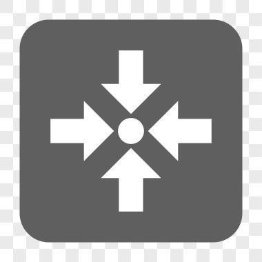 Çekmek yuvarlak okları kare düğme