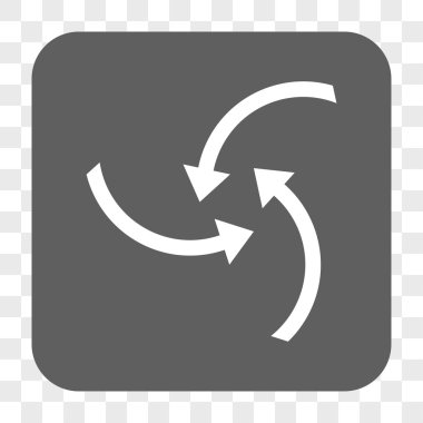 Girdap okları yuvarlak kare düğme