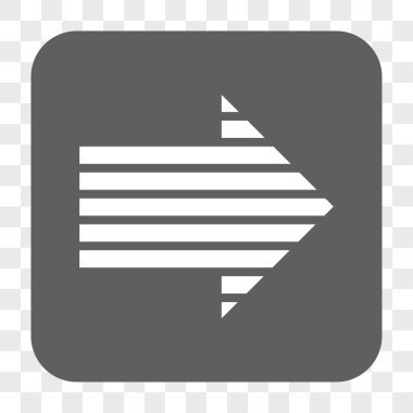 Şerit ok sağ yuvarlak kare düğme