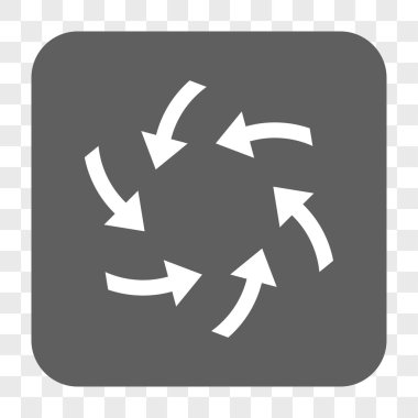 Girdap okları yuvarlak kare düğme