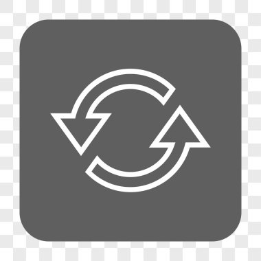 Eşitleme okları yuvarlak kare düğme