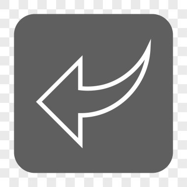 Yuvarlatılmış Kare düğme geri al