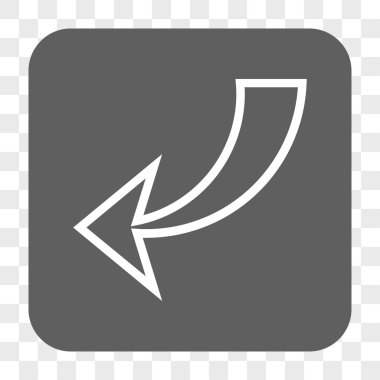 Yuvarlatılmış Kare düğme geri al