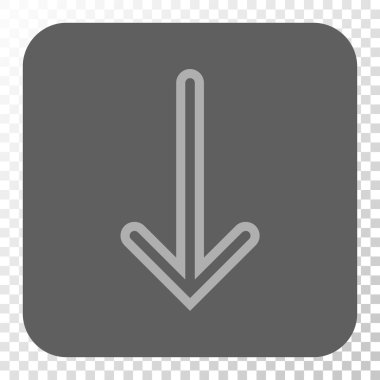 Yuvarlatılmış Kare düğme aşağı ok