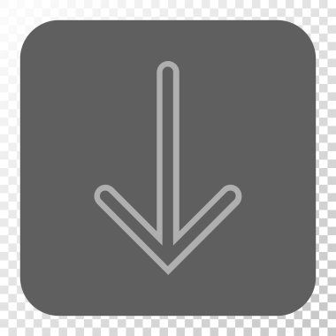 Yuvarlatılmış Kare düğme aşağı ok